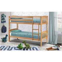 Solid Pine Shaker Style Bunk Bed 2 x 3ft (90cm) 