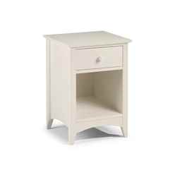 Stone White Bedside Drawer - 1 Drawer