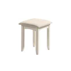 Stone White Dressing Stool