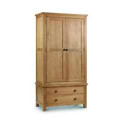 Stylish White Oak Combination Wardrobe - (Flat Pack Only*)