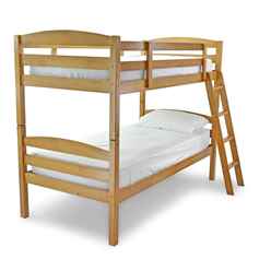 Moderna Antique Oak Bunk Bed - Single 3ft 