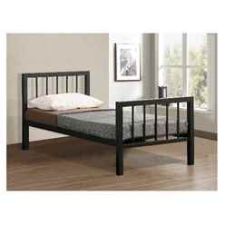 Black Micro Slatted Metal Bed Frame - Single 3ft 