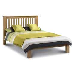 Premium Shaker Style Oak Bed Frame - Low Foot End - Super King Size 6ft (180cm)