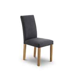 Slate Grey Fabric Dining Chair 