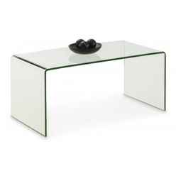 Contemporary Curved Glass Coffee Table 