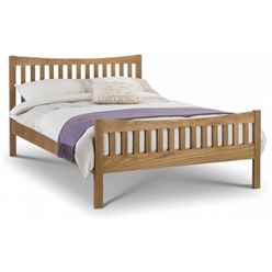 Curved Oak Bed Frame - Double 4ft 6" (135cm) 