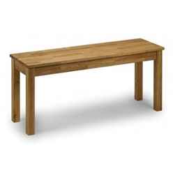 Vintage Oiled Finish Solid Oak Bench