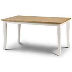 White and Oak Dining Table 