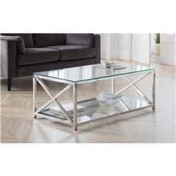 Lavish Tempered Glass Coffee Table 