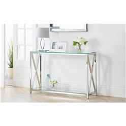  Lavish Tempered Glass Console Table 