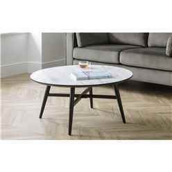 Monochrome Round Coffee Table 