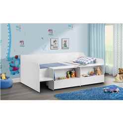 White Low Sleeper - Single 3ft (90cm)