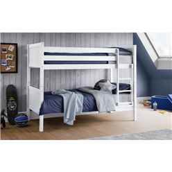 Modern White Bunk Bed 3ft (90cm) - Best Seller