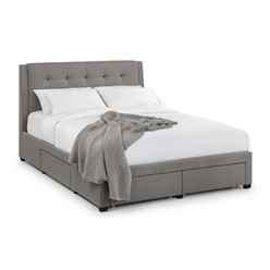 Premium - Grey 4 Drawer Bed - Super King 6ft (180cm)