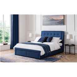 Premium - Teal 4 Drawer Bed - Double 4ft 6" (135cm)