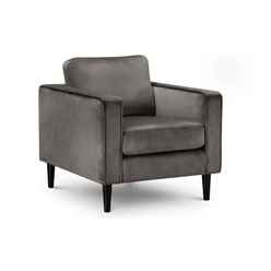 Grey Velvet Armchair