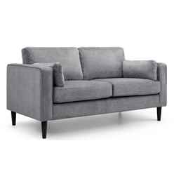 Chenille Fabric Sofa - 2 Seater - Grey