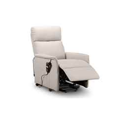 Rise and Recline Chair - Pebble Faux Leather