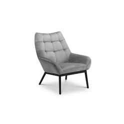 Grey Tufted Velvet Chair