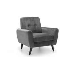 Grey Velvet Armchair