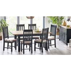 Slate Grey Dining Set (6 Chairs) 