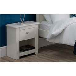 Traditional Surf White Bedside Drawer - 1 Drawer