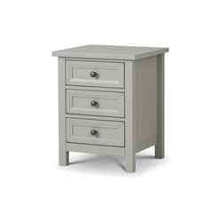 Premier Dove Grey Bedside Drawers - 3 Drawers