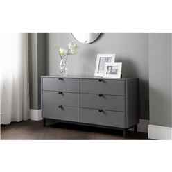 Storm Grey 6 Drawer Chest