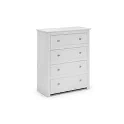 Clean Surf White 4 Drawer Chest