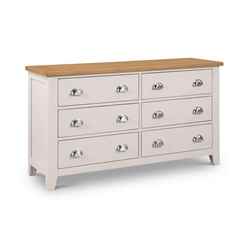 Elegant 6 Drawer Wide Chest