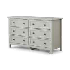 Premier Dove Grey 6 Drawer Wide Chest