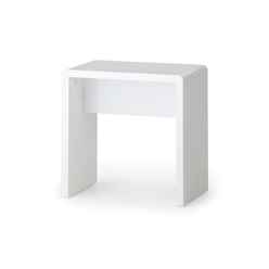 Chic White High Gloss Dressing Stool