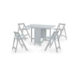 Savoy Dining Set - Light Grey 