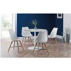 Blanco White & Kari White Dining Set