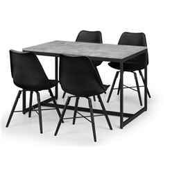 Staten & Kari Black Dining Set