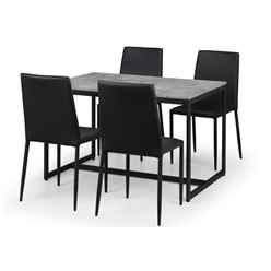 Staten & Jazz Black Dining Set