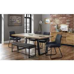 Brooklyn & Soho Dining Set - Bench & 4 Chairs