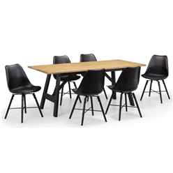 Hockley & Kari Black Dining Set