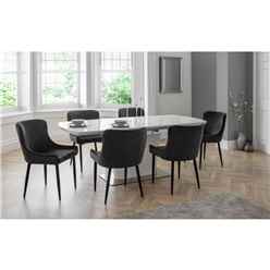 Como & Luxe Grey Dining Set