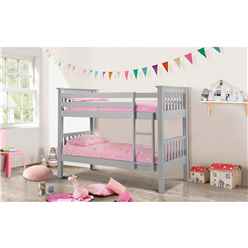 Premier Dove Grey Bunk Bed 3ft (90cm)