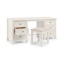 Premier Surf White Dressing Table with Dressing Stool