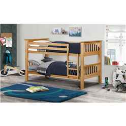 Premium Pine Finish Shaker Style Bunk Bed 2 x 3ft (90cm) - Best Seller