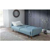 Blue Linen Fabric Sofa Bed